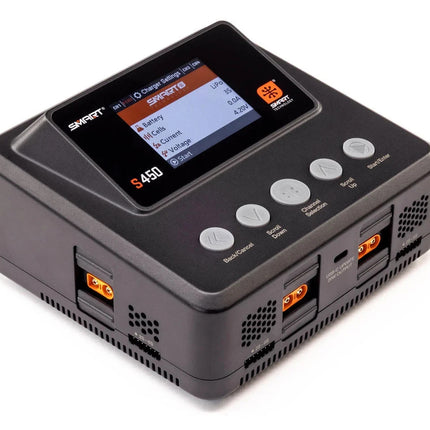 Spektrum RC S450 G2 Quad Smart LiPo Battery Charger (6S/10A/DC-400W/AC-200W)