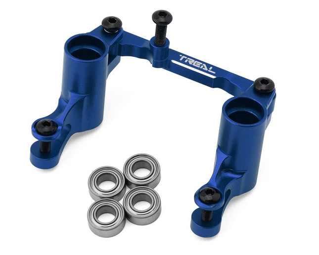 Treal Hobby Aluminum Steering Bellcrank Set Traxxas Mini Maxx/Mini XRT Blue