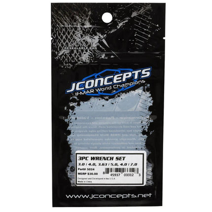 JConcepts Steel Open Double Sided Turnbuckle Wrench (3-4mm) (3.63-5mm) (4-7mm)