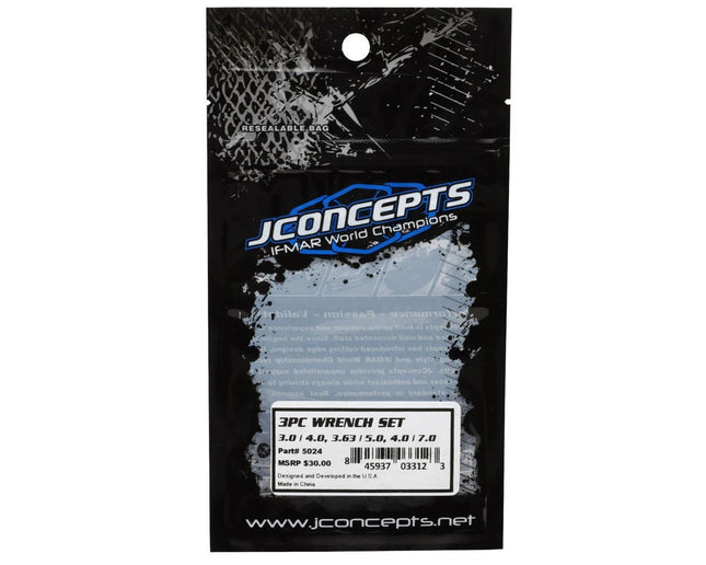 JConcepts Steel Open Double Sided Turnbuckle Wrench (3-4mm) (3.63-5mm) (4-7mm)