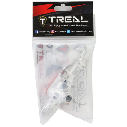 Treal Hobby Aluminum Front Axle Housing for Traxxas TRX-4/TRX-6 (Silver)