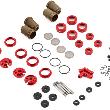 Yokomo Aluminum SLF Big Bore Kashima Coated Drift Shocks Set (Red) Y2-SBBSRA