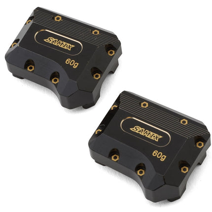 Samix Brass Differential Covers for Traxxas TRX-4 (Black) (60g) SAMTRX4-4075C2