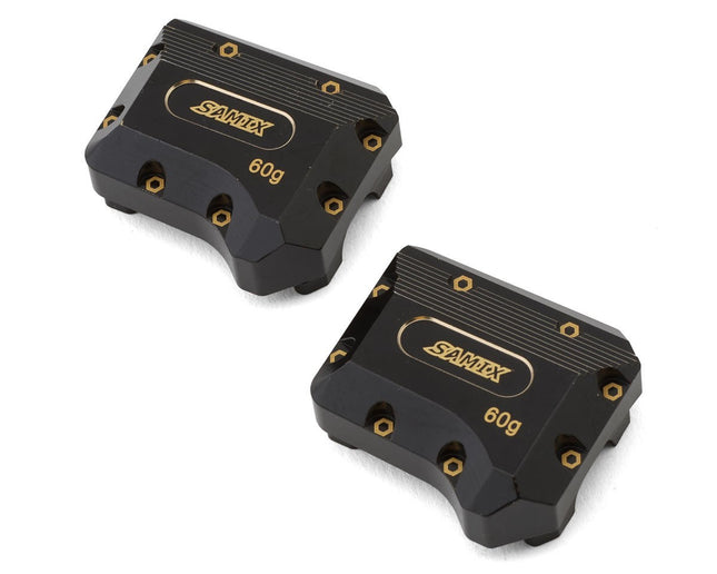 Samix Brass Differential Covers for Traxxas TRX-4 (Black) (60g) SAMTRX4-4075C2