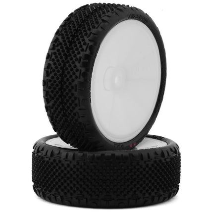 JConcepts Pin Swag LP Wide 2.2" Pre-Mounted 2WD Front Buggy Carpet Tires (Pink) 