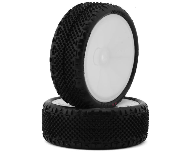JConcepts Pin Swag LP Wide 2.2" Pre-Mounted 2WD Front Buggy Carpet Tires (Pink) 