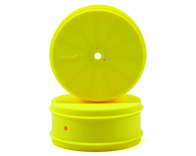 AKA 12mm Hex "EVO" 4WD Front Wheels (2) (22-4/D413) (Yellow) 23313Y
