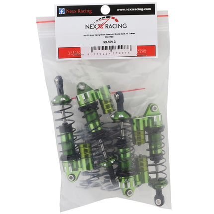 NEXX Racing Aluminum Oil-Filled Reservoir Shocks Traxxas 4x4 Mini Maxx Green