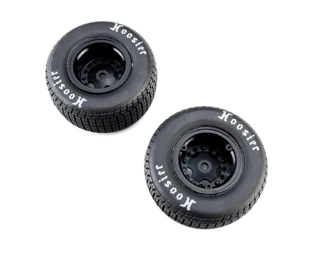 Losi 22S Dirt Late Model Hoosier 1/10 Pre-Mounted Tires Black (2) Soft LOS-4247