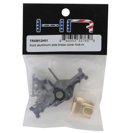 Hot Racing Aluminum Front Axle & Brass Differential Cover for Traxxas TRX-4M