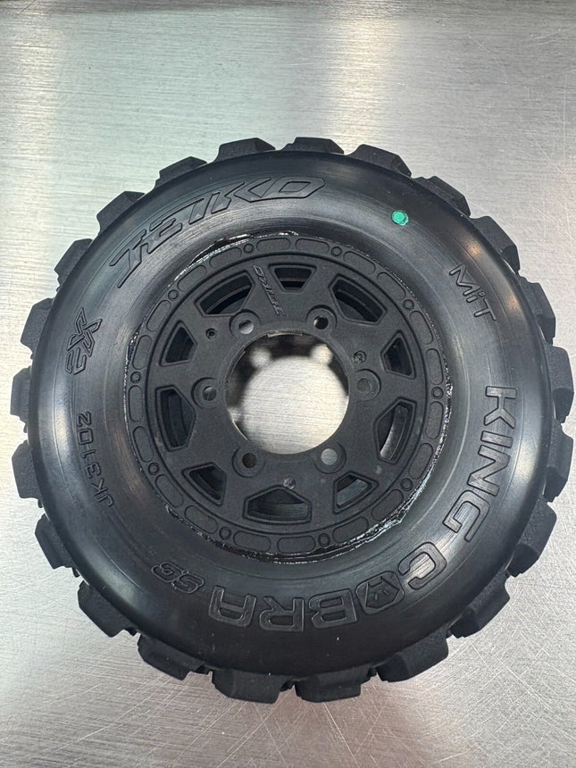 Ex-King Cobra 1/10 Glued Pre-Mounted Medium Tires For Arrma Senton 3s 4x4