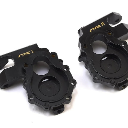 ST Racing Concepts Brass Front Steering Knuckles for Traxxas TRX-4 (Black) (2)