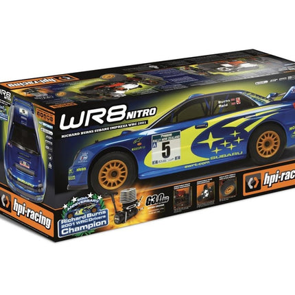 HPI WR8 3.0 WRC 2001 Subaru Impreza 1/8 RTR Nitro Rally Car HPI160211