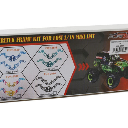 Furitek Losi 1/18 Mini LMT Titanium Chassis Frame Kit (Blue)