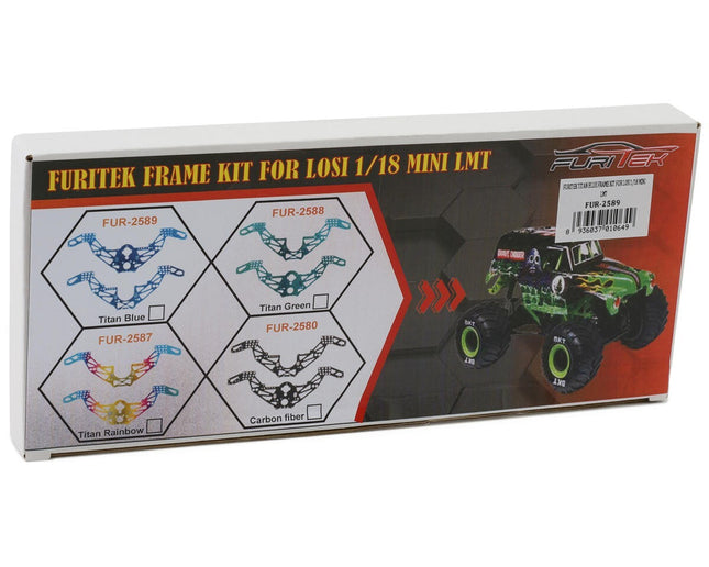 Furitek Losi 1/18 Mini LMT Titanium Chassis Frame Kit (Blue)