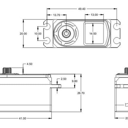 SRT BH8015 Standard HV Brushless Digital Servo SRTBH8015