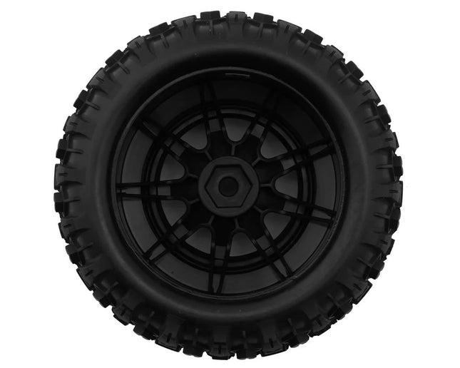 Traxxas Mini Maxx Sledgehammer Rear Pre-Mounted Tires Black (2) TRA10770STBLK