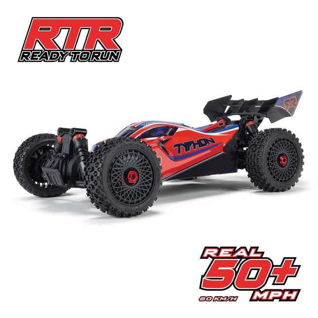 Arrma 1/8 TYPHON 223S BLX Brushless 4X4 Buggy RTR with DSC Red ARA4306V4T3