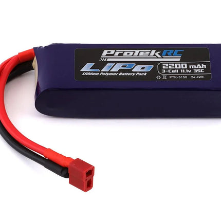 ProTek RC 3S 35C Supreme Power LiPo Battery (11.1V/2200mAh) w/T-Style Connector