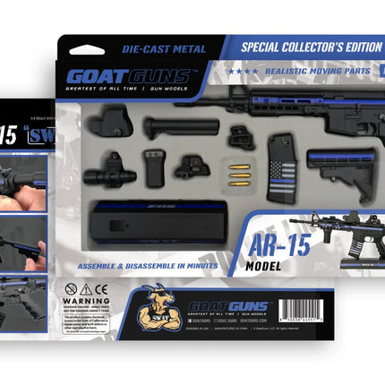 Goat Gun Mini AR-15 Thin Blue Line SWAT Theme GOAAR-SWAT