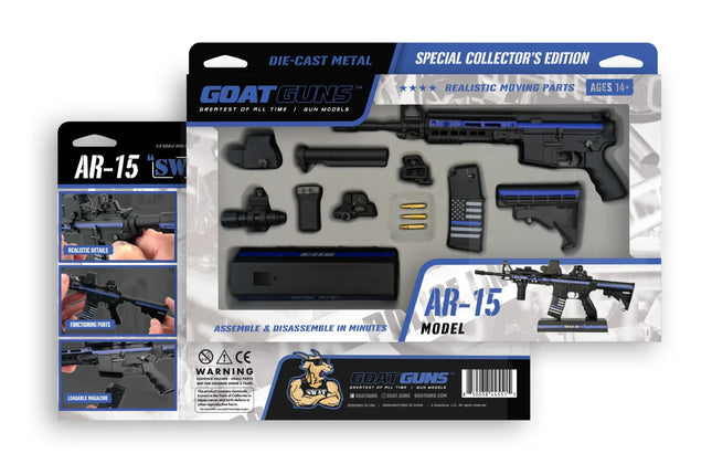 Goat Gun Mini AR-15 Thin Blue Line SWAT Theme GOAAR-SWAT