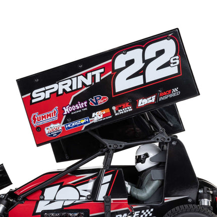 Losi 22S 1/10 Brushless 2WD RTR Sprint Car Red w/Battery & Charger LOS2359