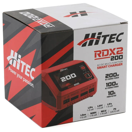 Hitec RDX2 200 Dual Smart LiPo Battery Balance Charger 6S/10A/DC-200W/AC-100W