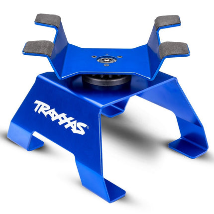 TRAXXAS ALUMINUM RC CAR/TRUCK STAND BLUE TRA8796BLUE