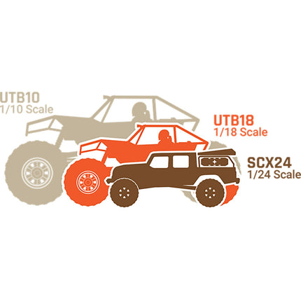 Axial SCX24 Base Camp 1/24 Scale Electric Brushed RTR White AXI1219T1