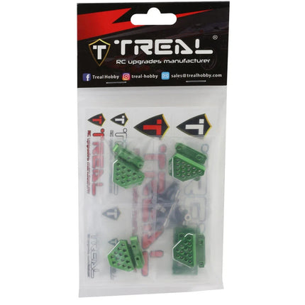 Treal Hobby Aluminum Shock Mounts Set for Traxxas TRX-4M (Green)