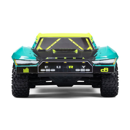 Arrma 1/10 FURY 223S BLX Brushless 2WD Short Course Truck RTR with DSC, Green