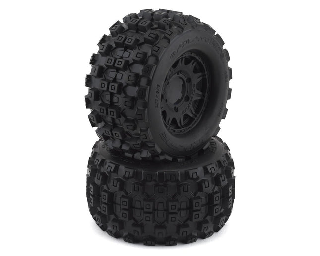 Pro-Line 1/10 Badlands MX28 F/R 2.8" MT Tires MTD 12mm/14mm Black Raid