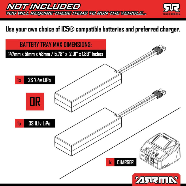 Arrma 1/8 TYPHON 223S BLX Brushless 4X4 Buggy RTR with DSC Blue ARA4306V4T4