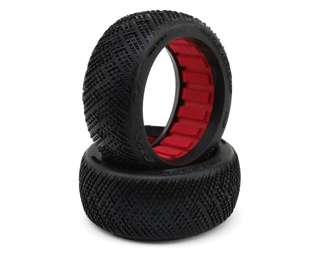 AKA Reverb AKA14039XR 1/8 Buggy Tires (2) (Soft - Long Wear) 14039XR