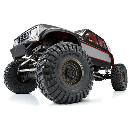 Proline Black Rhino Armory Gunmetal 2.9" Aluminum Dual Offset Wheels Axial SCX6