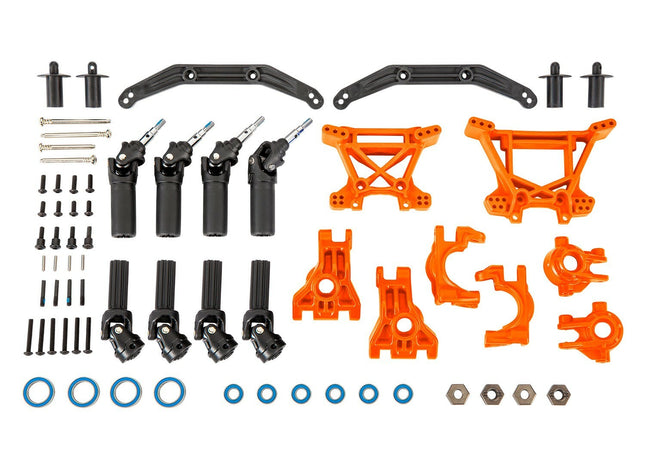 Traxxas 9080T Extreme Heavy Duty Outer Driveline & Suspension Upgrade Kit Orange