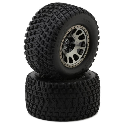 Traxxas XRT Gravix Belted Pre-Mounted Tires (Chrome) (2) w/24mm Hex TRA7862X