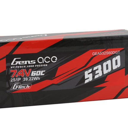 Gens Ace 2S G-Tech Smart LiPo Battery 60C (7.4V/5300mAh) w/T-Style Connector