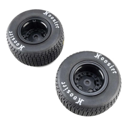 Losi 22S Dirt Late Model Hoosier 1/10 Pre-Mount Tires (Black) (2) Hard  LOS-4237