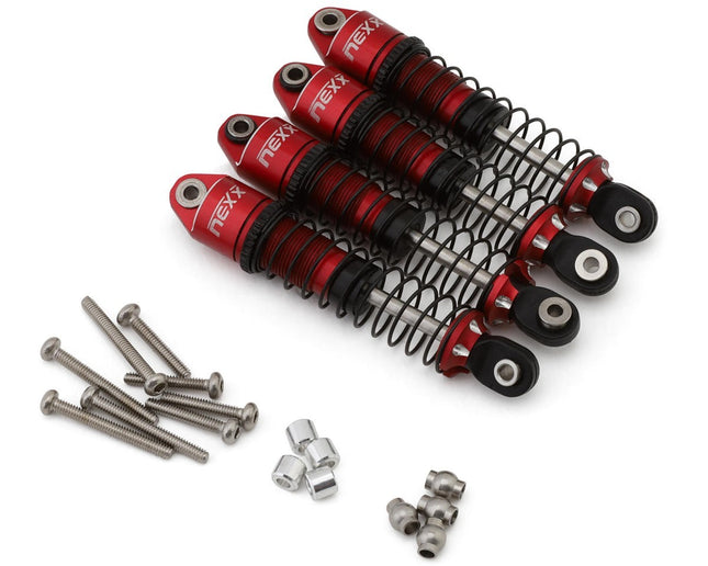 NEXX Racing NX-416-R Redcat Ascent18 53mm Oil-Filled Shocks (Red) (4)