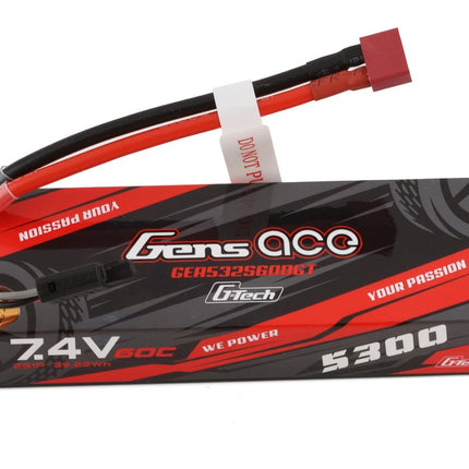 Gens Ace 2S G-Tech Smart LiPo Battery 60C (7.4V/5300mAh) w/T-Style Connector