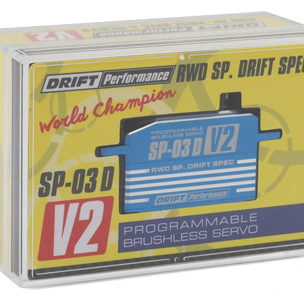 Yokomo SP-03 D V2 Programable Brushless Drift Servo HV (Blue) YOKSP-03DV2BL