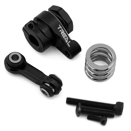 Treal Hobby Aluminum Servo Saver & Linkage Arm Traxxas Mini Maxx/Mini XRT Black