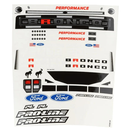 Pro-Line Ford Bronco R Short Course Truck Body (Clear) PRO358600