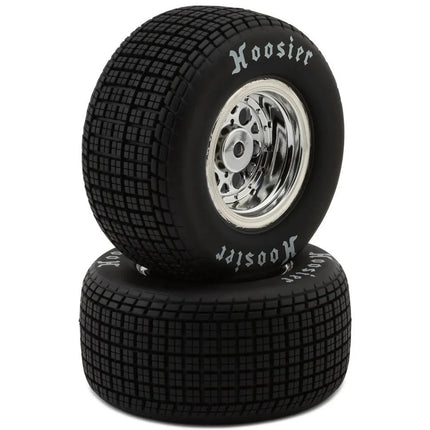 Losi 22S Sprint Rear Pre-Mounted Hoosier Tires (Chrome) (2) (Soft) LOS-2442