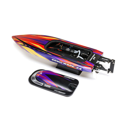 Pro Boat Sonicwake 24" Self-Righting Brushless w/Batt/Charger RTR Red PRB1992T1