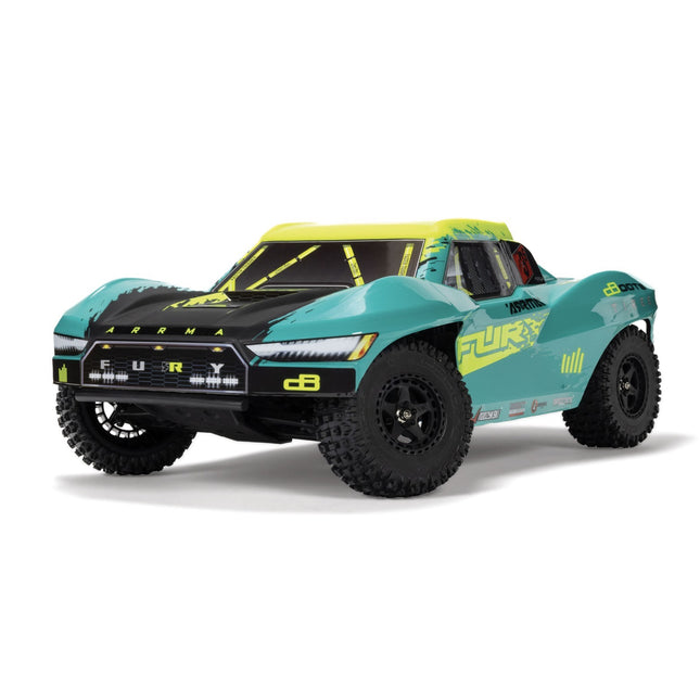 Arrma 1/10 FURY 223S BLX Brushless 2WD Short Course Truck RTR with DSC, Green