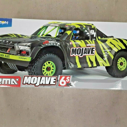 Arrma Mojave 6S BLX Brushless RTR 1/7 4WD RTR Desert Racer Black/Green V2 New!!!