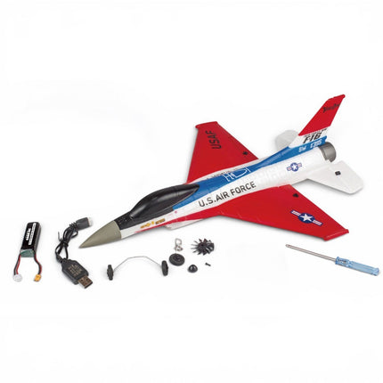 Rage R/C F-16 Micro Brushless Powered EDF Jet with PASS System RGRA1701 No Trans