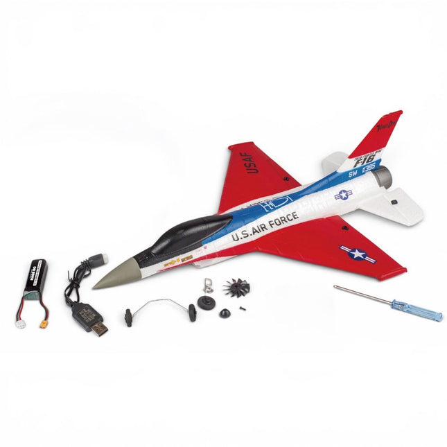 Rage R/C F-16 Micro Brushless Powered EDF Jet with PASS System RGRA1701 No Trans